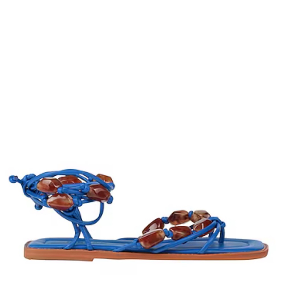 NWT - FARM RIO
SANDALS - Blue Beaded Strappy
